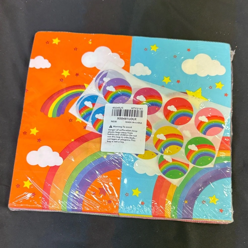 Oxo Colorful Rainbow and Cloud gift bags lunch bags sandwich bags treat bags new